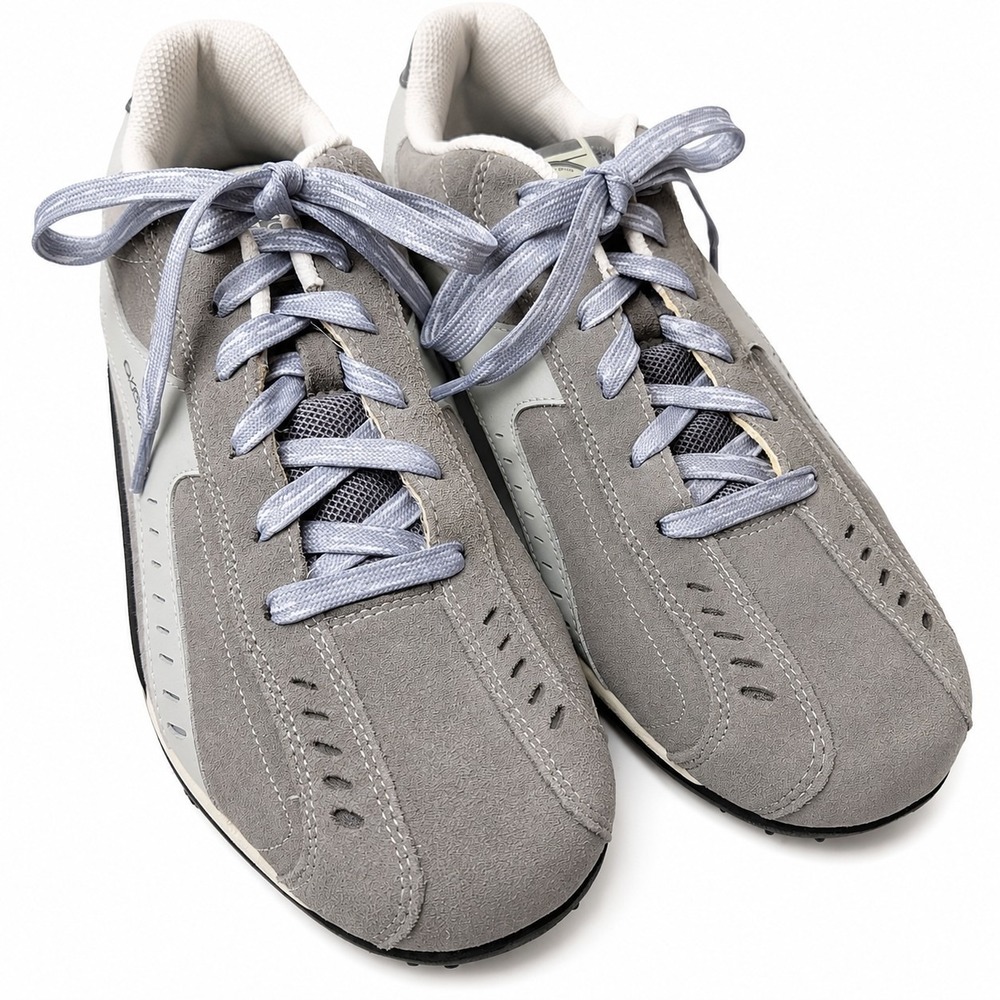 Vtg SKECHERS Urban Cleat Casual Sport Sneaker Sz 10 Gray Trade 92 Mark 90s Y2K